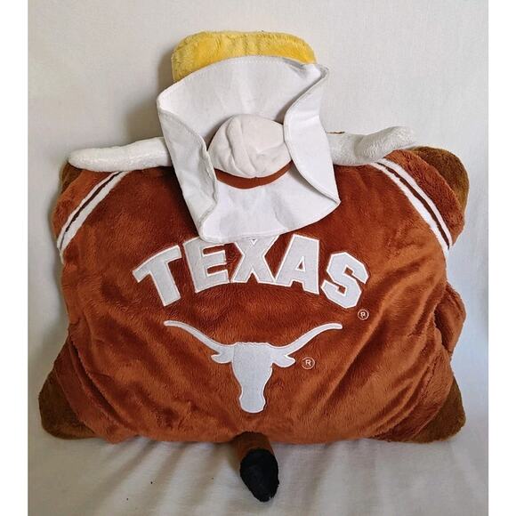 Pillow Pets 18” TEXAS LONGHORNS‎ Mascot Stuffed Plush Pillow Dog toy soft NCAA - Picture 1 of 6